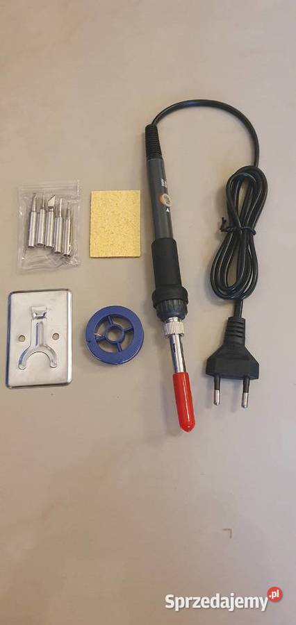 Lutownica precyzyjna zestaw cyna groty 60 W 230V Police sprzedam