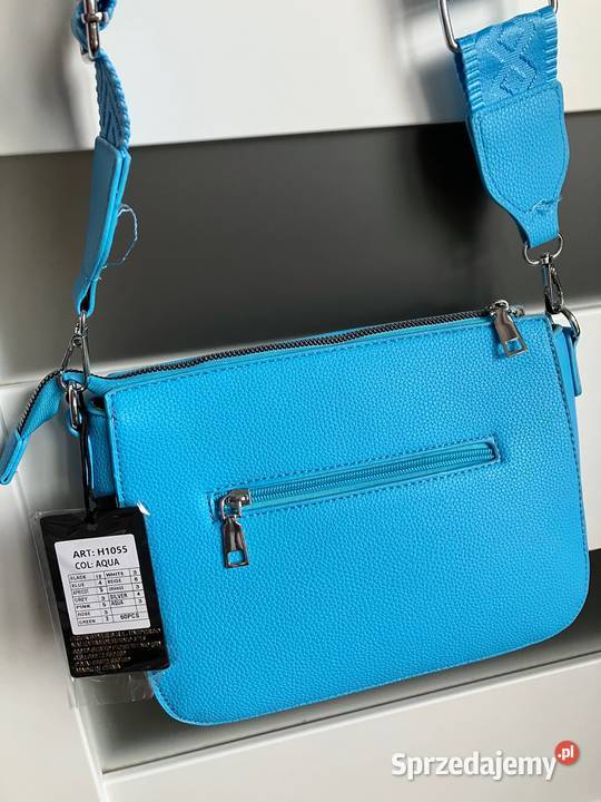 Nowa błękitna torebka listonoszka ekoskóra Erick Nisko