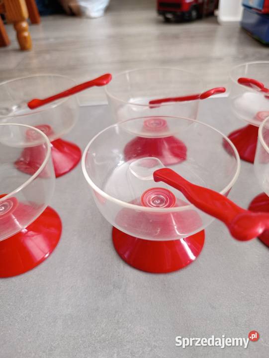 komplet miseczek do lodów deserów wielkopolskie Poznań sprzedam