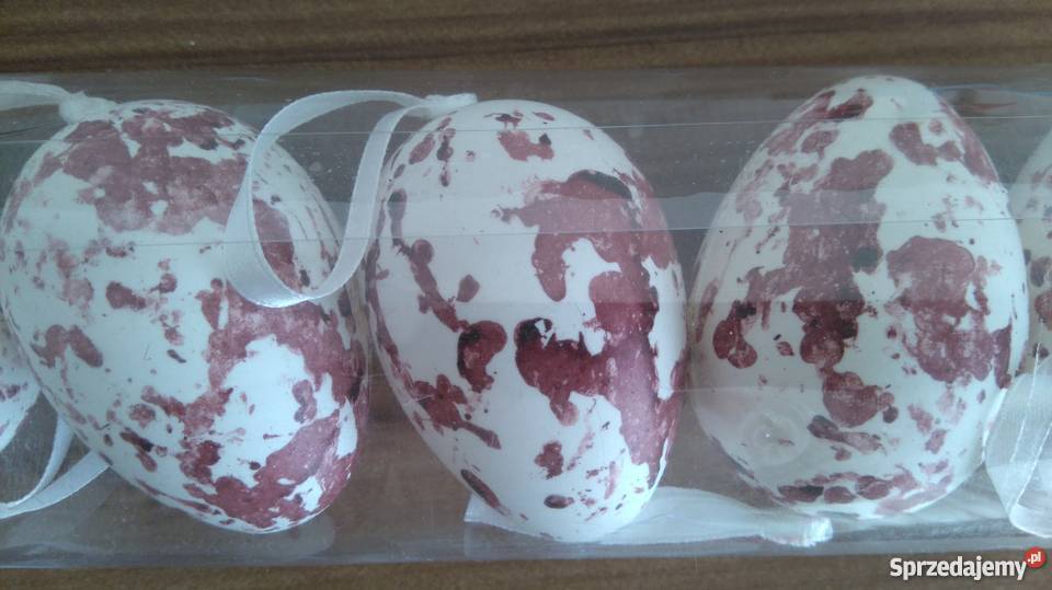 Zawieszka Jajka nakrapiane z plastiku 6 Ozdoba Dekoracje i ozdoby Warszawa sprzedam