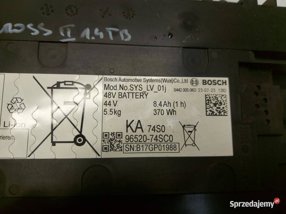 Suzuki SX4 Scross II 2023r bateria akumulator sprzedam