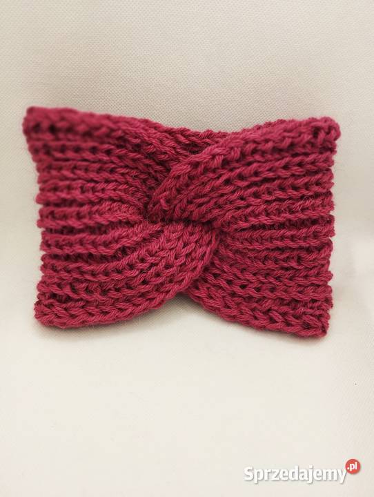 Amarantowa opaska 100 alpaka Olsztyn