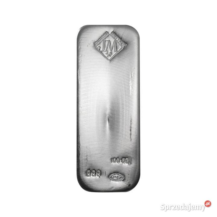 Srebrna sztabka 100 oz Pruszków