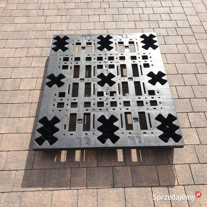 Palety plastikowe 120x100 jasne 9 stopek sprzedam