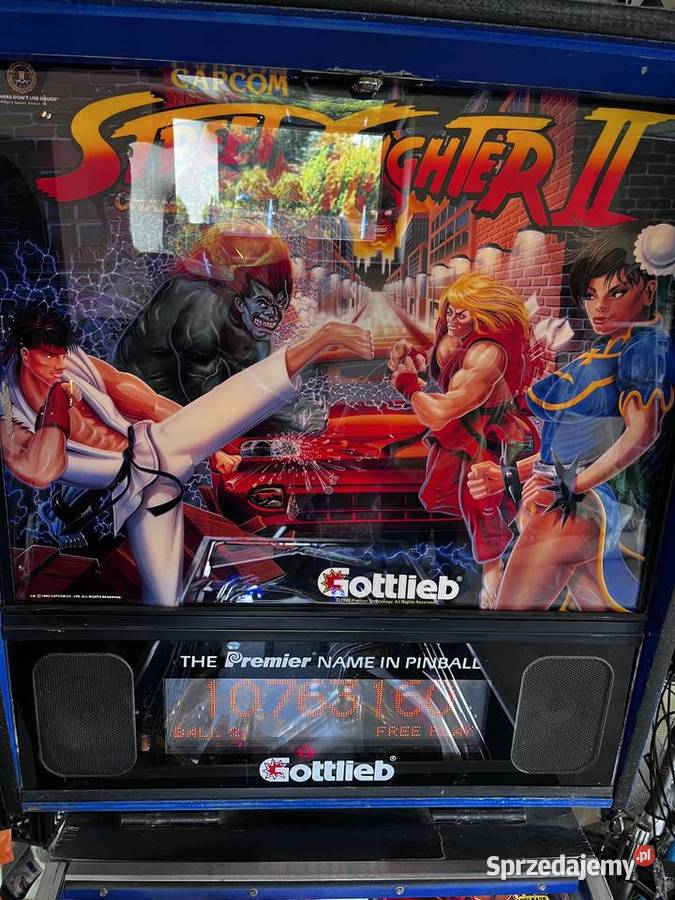Flipper Fliper Street Fighter 2 Gottlieb w pełni Kultura i Rozrywka Grodzisk Mazowiecki sprzedam