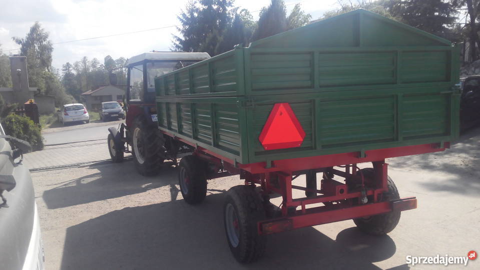 Przyczepa rolnicza wywrotka Autosan Sanok D732 małopolskie Spytkowice
