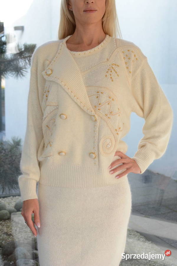 Nowy piękny komplet jedwab angora spódnica Odzież damska podkarpackie Nisko sprzedam