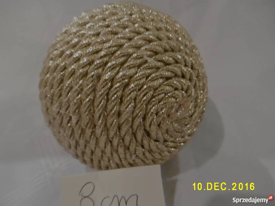 bombka kula ozdoba styropian cekiny makaron Sierpc