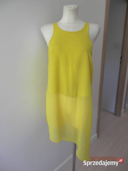 Tunika River Island Cytrynowa Żółta Neonowa Łomża