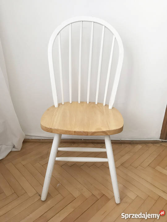 Krzesło patyczak unikat vintage prl białe 42cm mazowieckie Warszawa