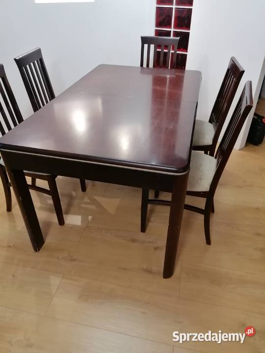 Stół duży szesc krzeseł komoda 65 cmwys 130 pomorskie Gdańsk