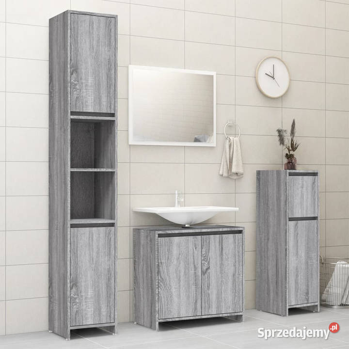 Szafka łazienkowa szary dąb sonoma 30x30x95 Warszawa sprzedam