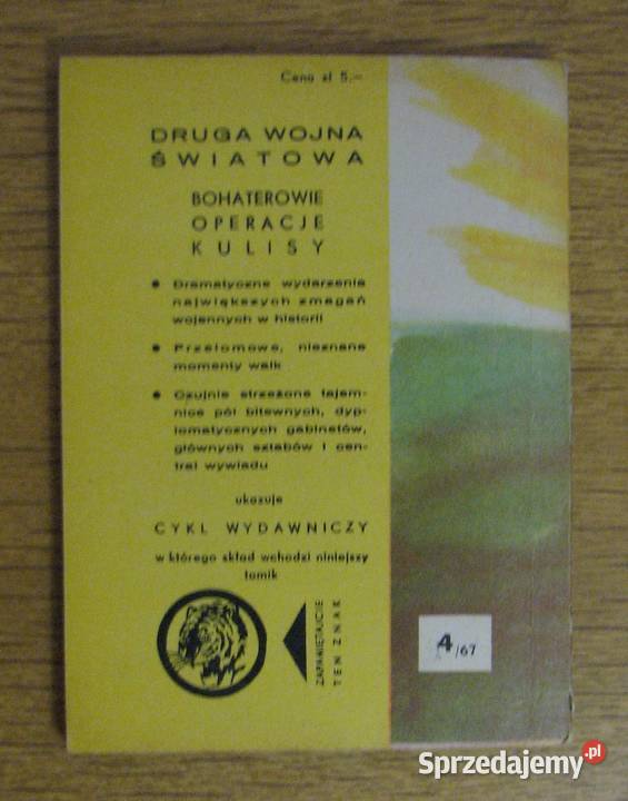 Żółty Tygrys Rozkaz 0069 467 Proza i poezja Parczew