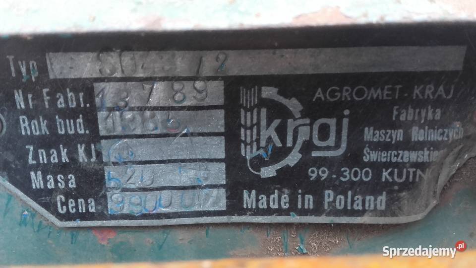Siewnik Poznaniak S0432 27m na docisku nieuszkodzony Brześć Kujawski