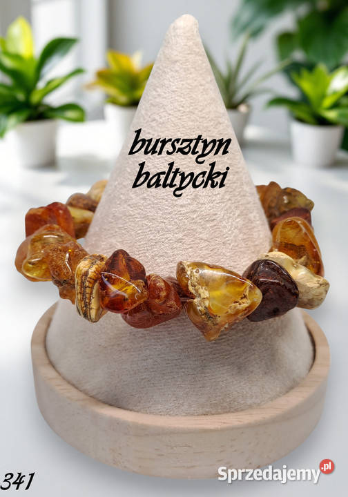 Bransoletka z bursztynu bursztyn bałtycki bryłki mazowieckie Warszawa
