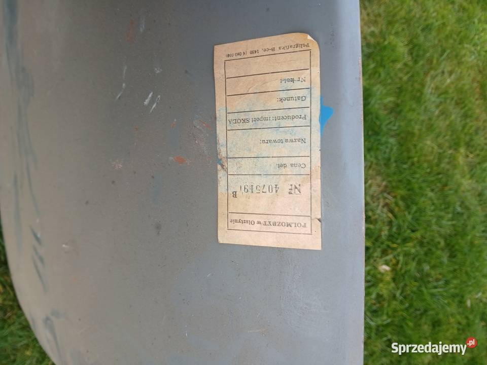 Maska przednia bagażnika do Skody 100 Koluszki