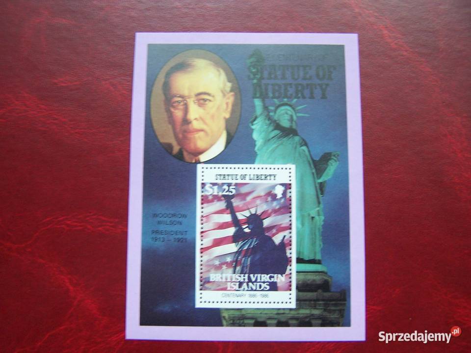 Wyspy Dziewicze MNH 1986 Prezydenci USA Statua Tychy