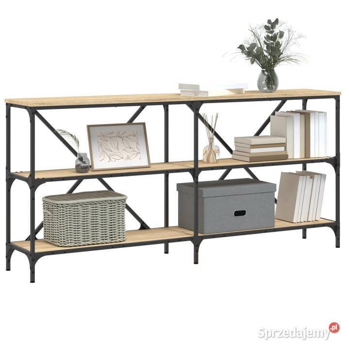 Stolik konsolowy dąb sonoma 160x30x75 WM832849