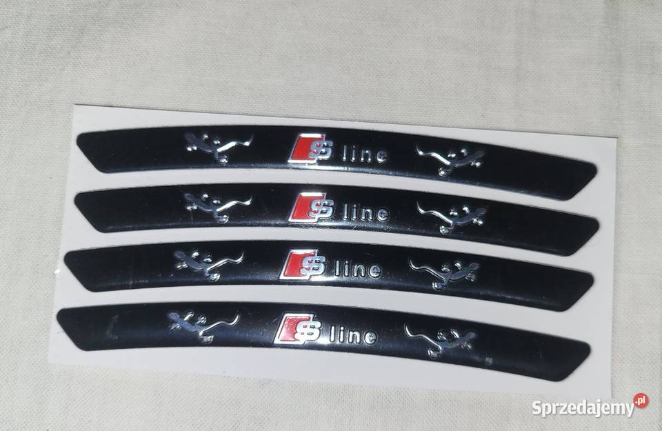 Naklejkiemblematy na felgi Audi Sline Black Gliwice