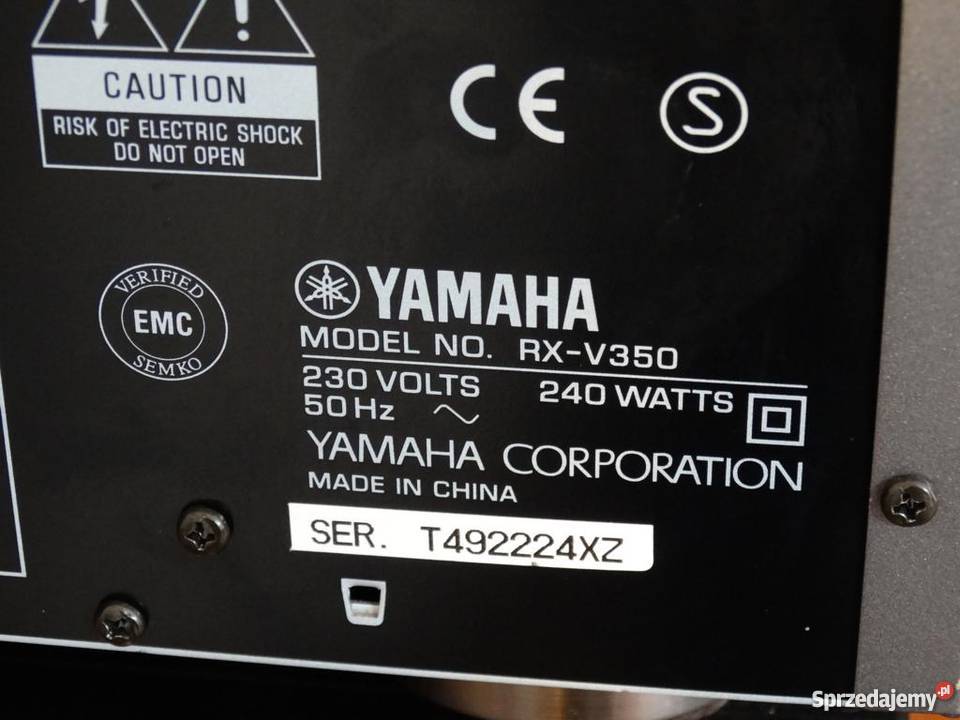 Amplituner Yamaha RXV350 RDS pilot sprawny Jasło