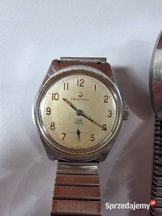 Zestaw 3 zegarków Certina vintage klasyka i styl