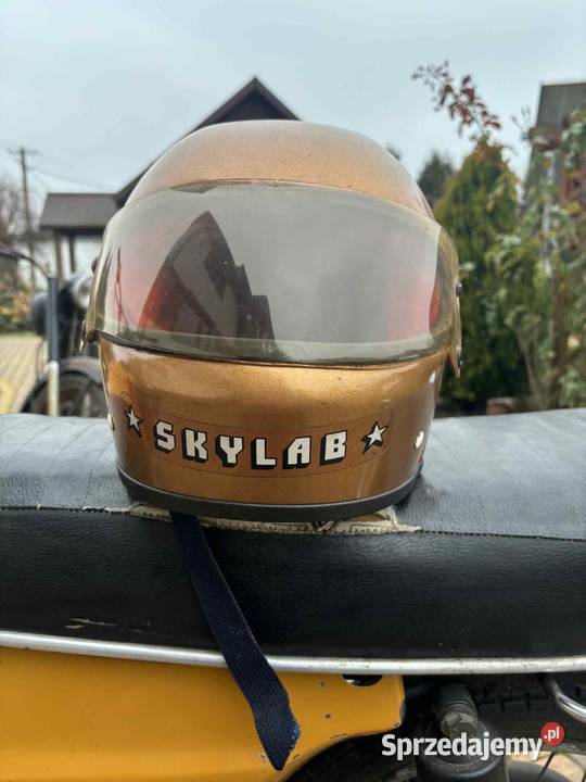 Kask motocyklowy z epoki PRL WSK MZ CZ Jawa Piszczac