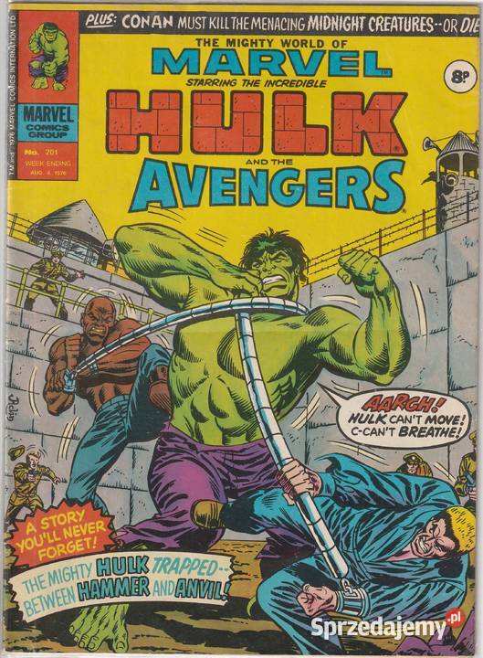 The Mighty world of Marvel 201kwiecień 1976 ang Rok wydania 1976 mazowieckie Pruszków