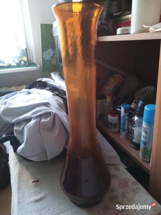 Wazon Huta Laura pomarańcz 40 PRL