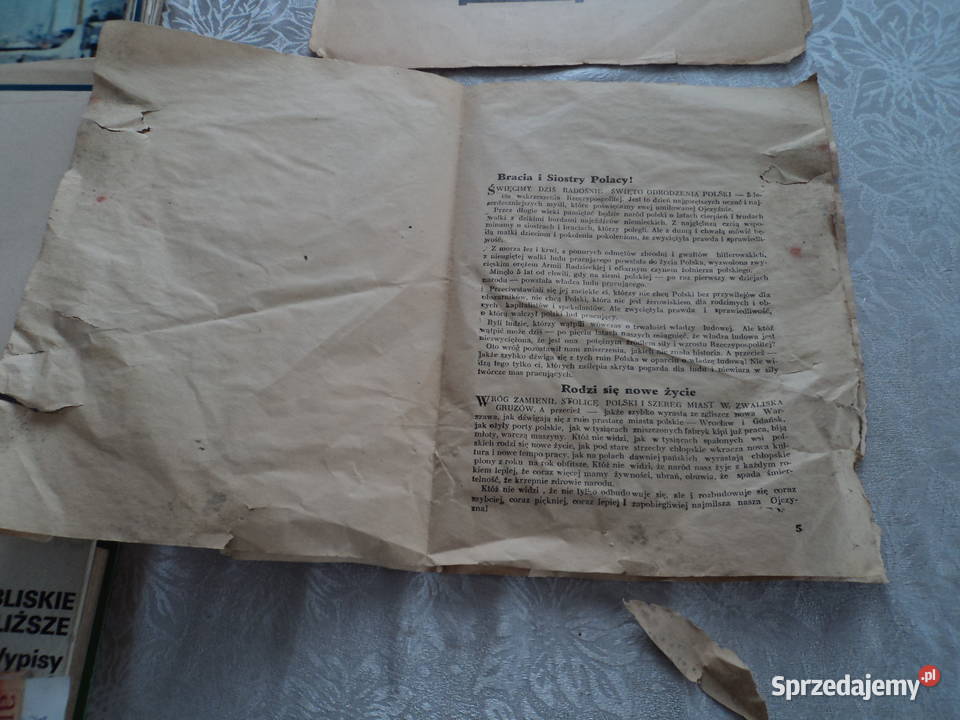 Orędzie prezydenta RP BBieruta w piątą rocznicę Nowy Sącz