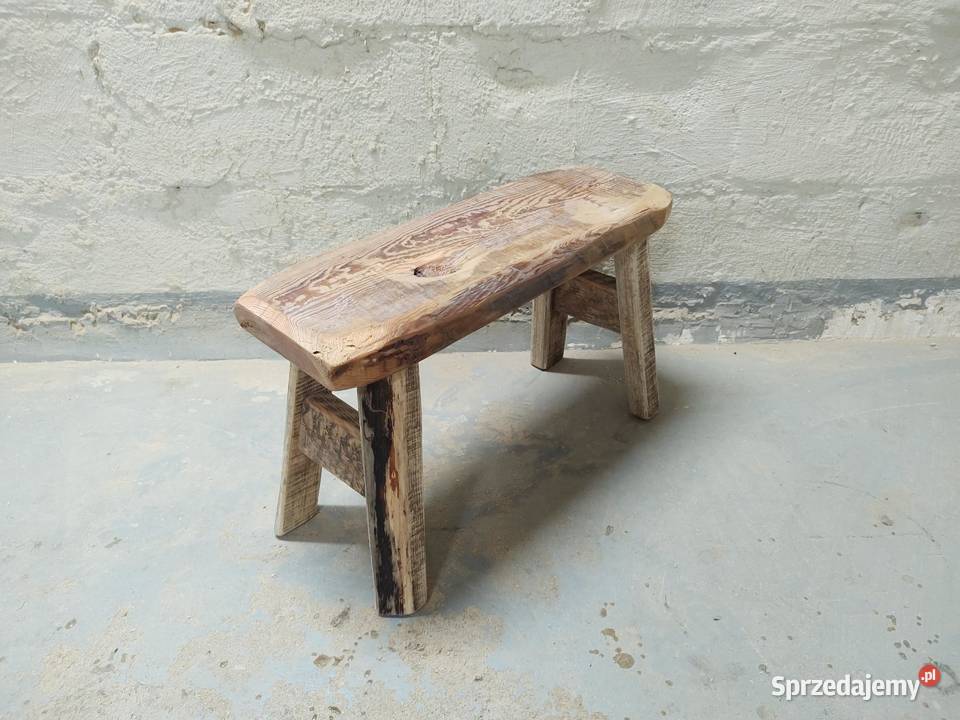 Ławka stołek drewniany podlaskie