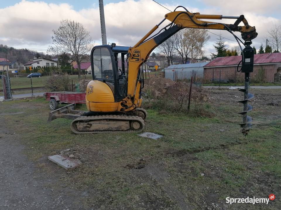 Prace ziemneusługi koparką wykopy wozidło podkarpackie Bircza