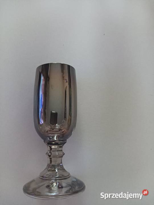 Kieliszki dymione i literatki z PRL śląskie Bieruń