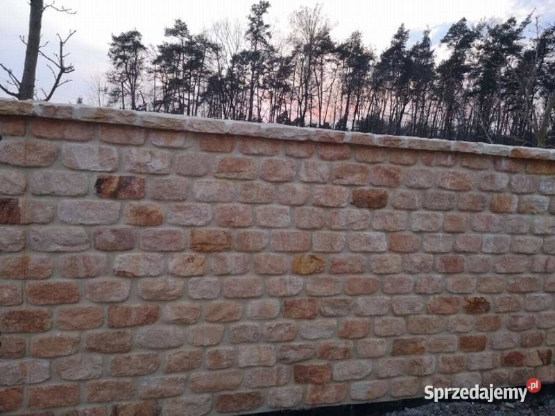 Kamień cegła bloczek na murki ogrodzenia ściany Wielgomłyny