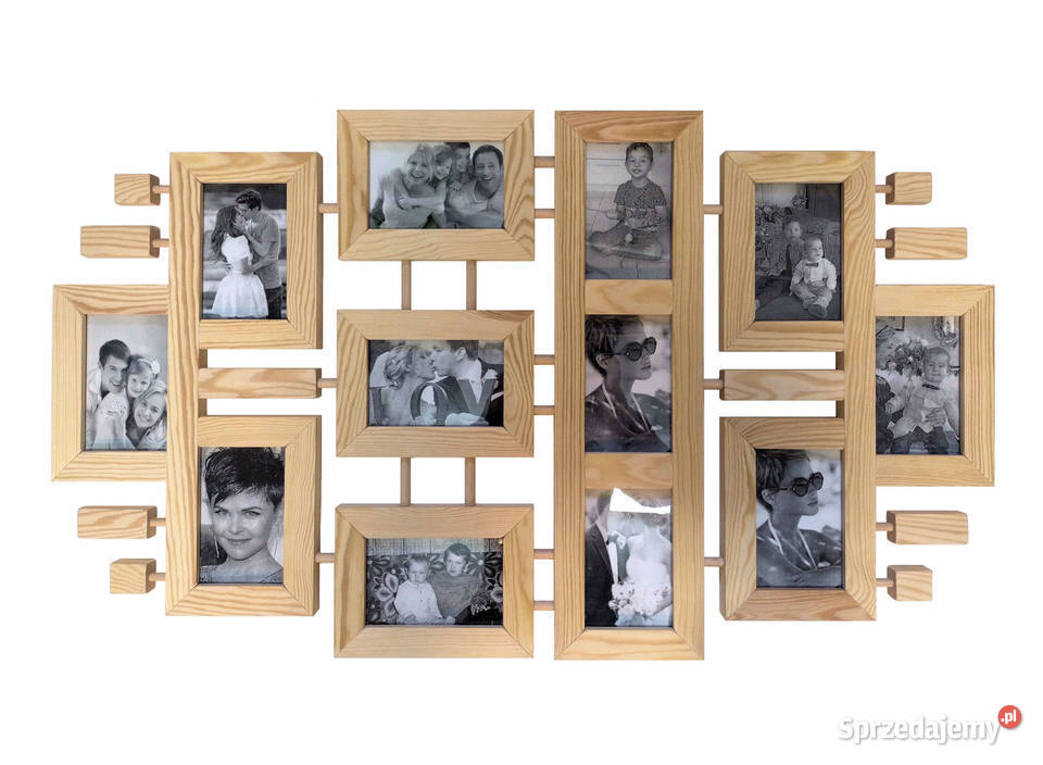 Drewniana Ramka Multirama na 12 zdjęć 10x15 Bydgoszcz