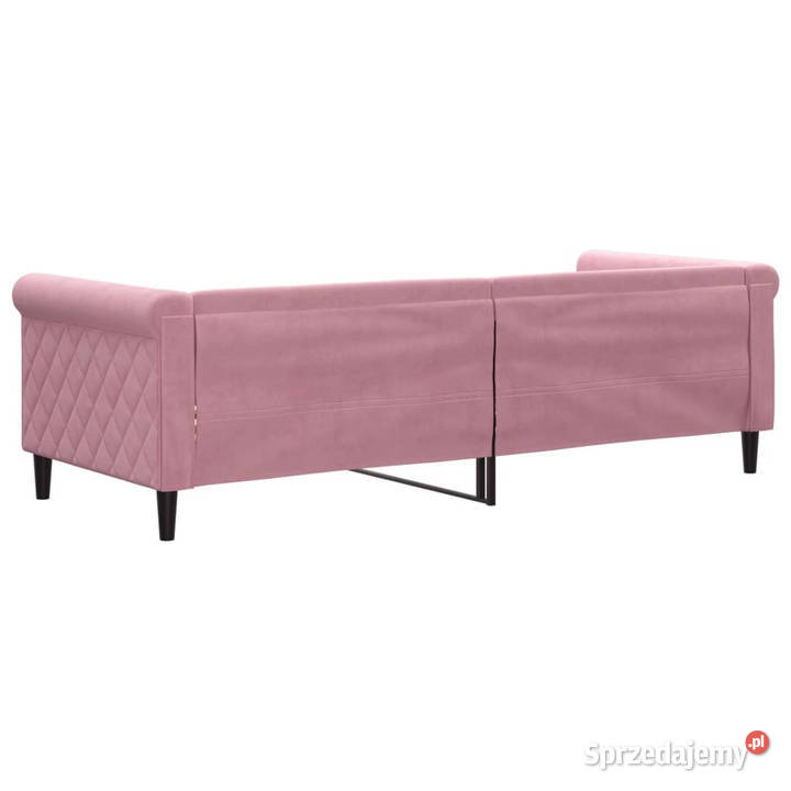 Łóżko dzienne różowe obite aksamitem 80x200 Warszawa sprzedam