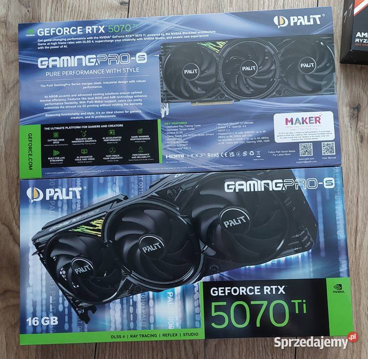 Karta graficzna Palit RTX 5070TI 16GB GDDR7 Siemianowice Śląskie sprzedam