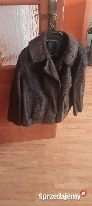brązowa kurtka karakułowa Bytom