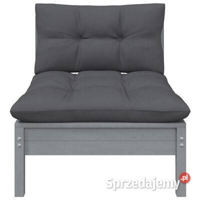 vidaXL 2osobowa sofa ogrodowa z poduszkami szara Warszawa