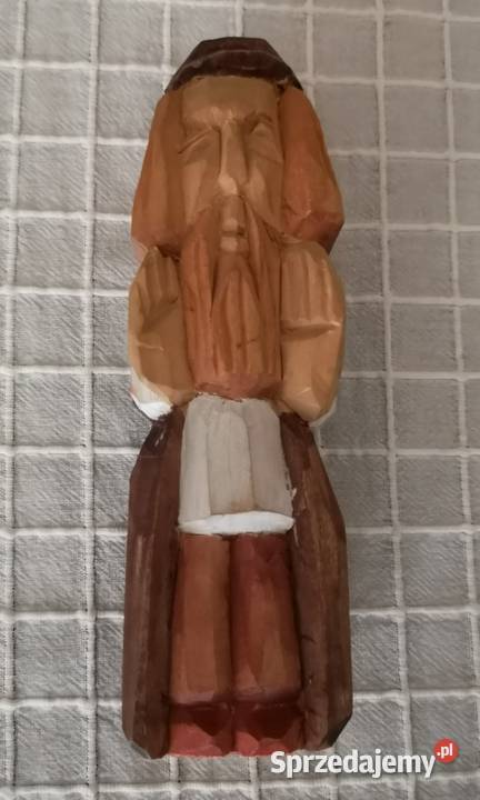 Stara rzeźba ludowa chłopa Katowice