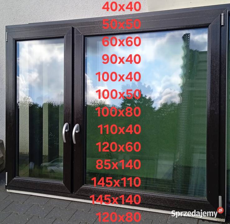 Okno uchylne w systemie przesuwnym 160x1665 okno Nakło nad Notecią