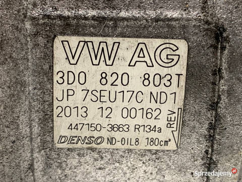 SPRĘŻARKA KLIMATYZACJI VW PHAETON 3D0820803T 30