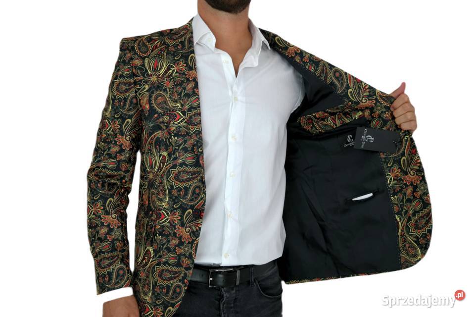 GIOVANNI PERA Marynarka Męska D612 paisley Ostrów Wielkopolski