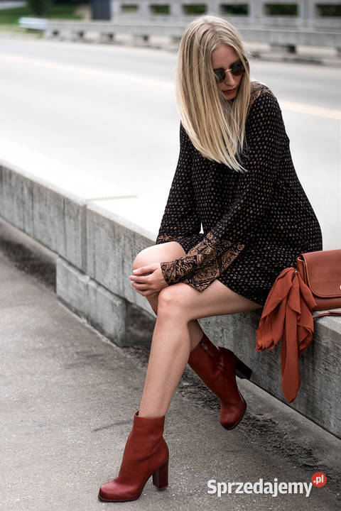 UWODZICIELSKIE rude botki Sam Edelman naturalna Białystok