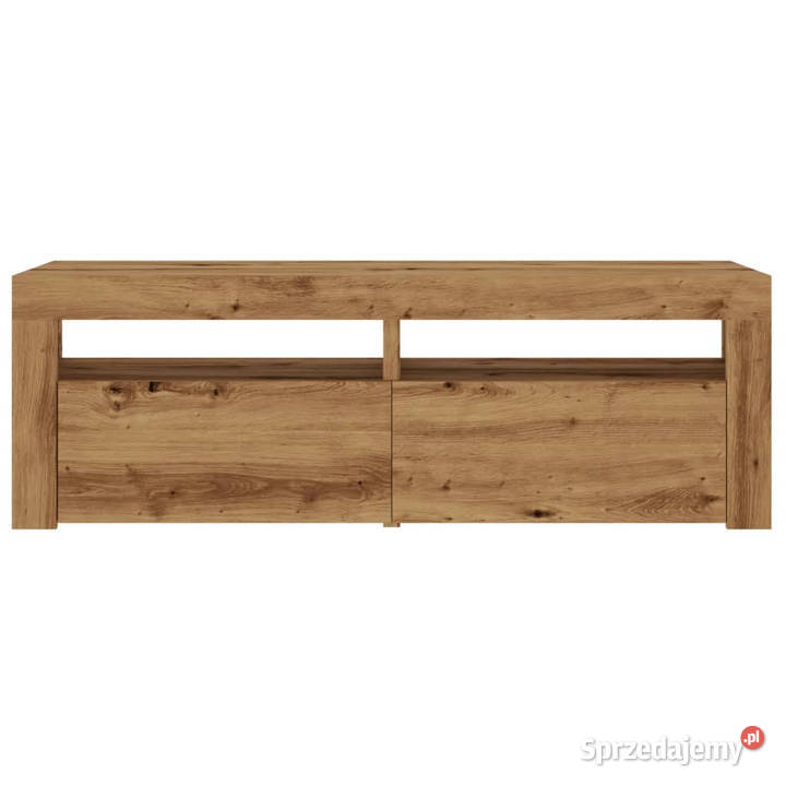Szafka pod TV z oświetleniem LED dąb artisan RTV Warszawa