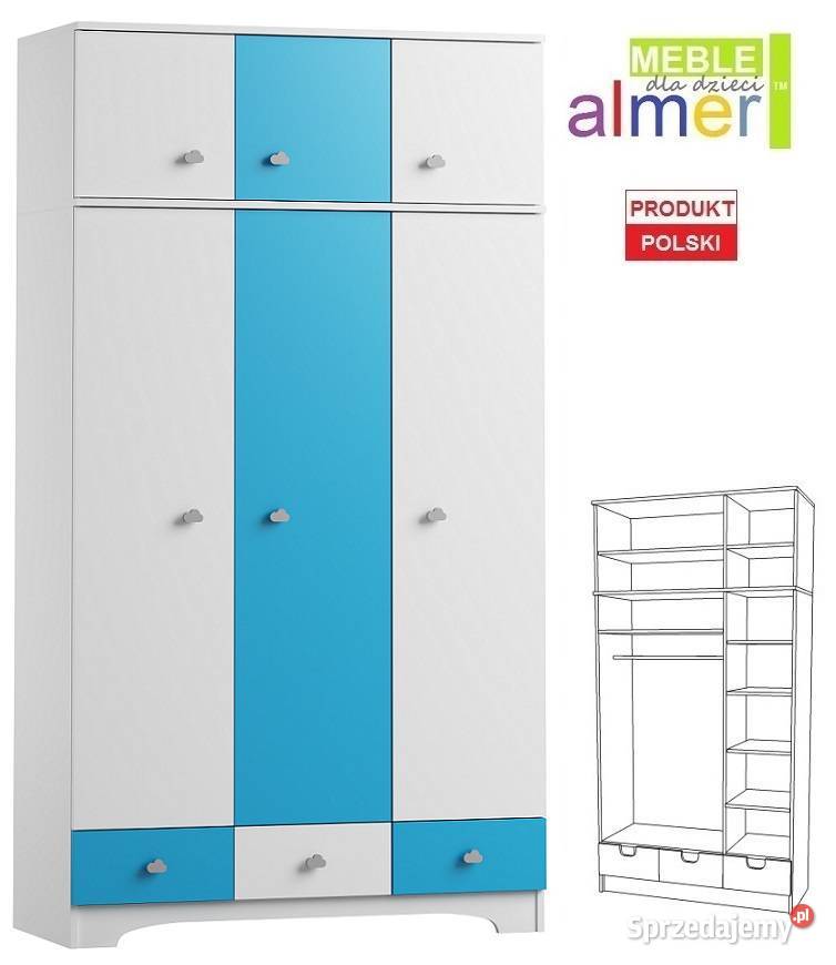 CLOUDS N10N szafa dziecięca 120x53 w227 Ostrów Wielkopolski