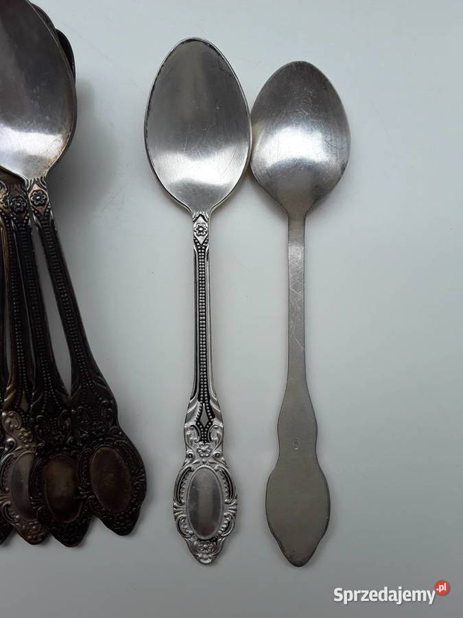 12 łyżeczek platerowanych 14 z końcówki czasów Warszawa sprzedam