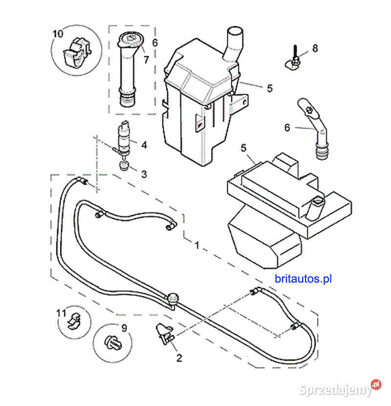 ROVER 75 MG ZT PODKŁADKA GUMA SPRYSKIWACZA Pozostałe Poznań