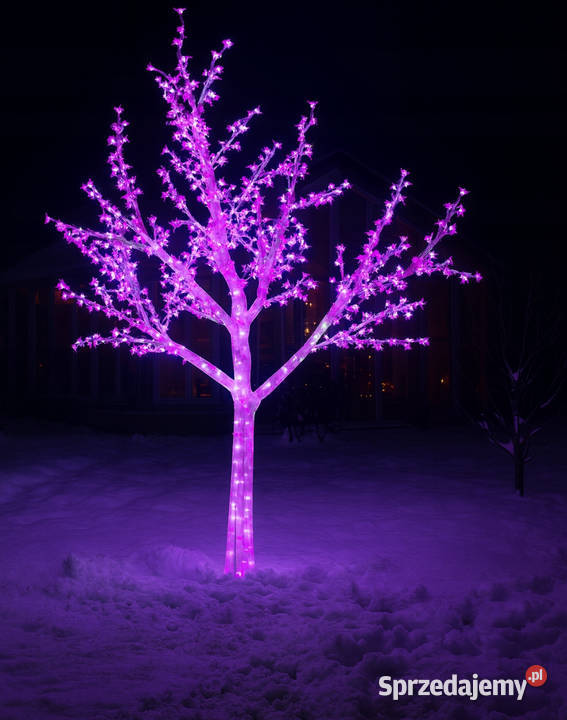 Drzewko led flash kwiat wiśni 150 różowe różowy Czajków