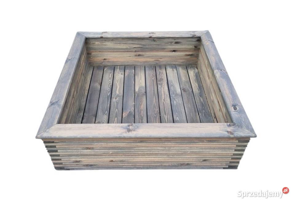 Piaskownica SOLIDNA 3D duża drewniana masywna Kalety