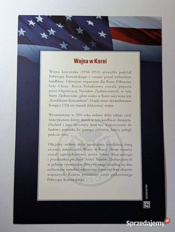 Certyfikat Autentyczności Skarbnica Narodowa 1 wielkopolskie Piła sprzedam